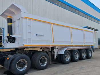 TITAN 4 Axle Container Hydraulic Dump Trailer for Sale in Zambia - Самосвальный полуприцеп: фото 3 TITAN 4 Axle Container Hydraulic Dump Trailer for Sale in Zambia - Самосвальный полуприцеп: фото 3