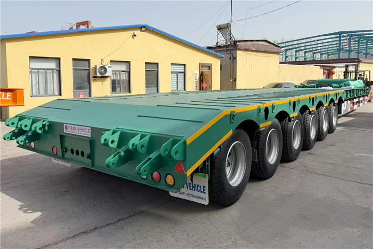 TITAN 6 Axle 80 Ton Low Loader Semi Trailer for Sale In Zambia - Низкорамный полуприцеп: фото 4 TITAN 6 Axle 80 Ton Low Loader Semi Trailer for Sale In Zambia - Низкорамный полуприцеп: фото 4