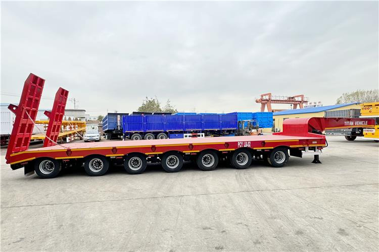 TITAN 7 Axle 120 Ton Lowbed Trailer for Sale In Saudi Arabia - Низкорамный полуприцеп: фото 4 TITAN 7 Axle 120 Ton Lowbed Trailer for Sale In Saudi Arabia - Низкорамный полуприцеп: фото 4