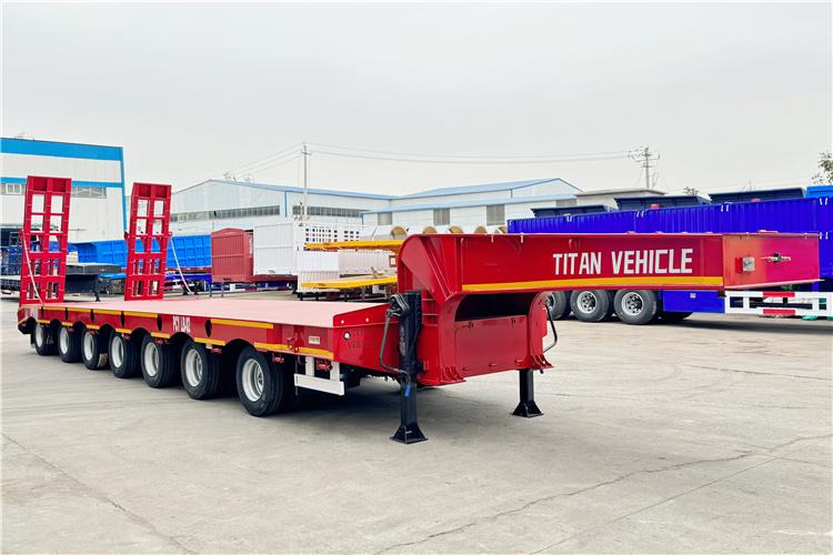 TITAN 7 Axle 120 Ton Lowbed Trailer for Sale In Saudi Arabia - Низкорамный полуприцеп: фото 1 TITAN 7 Axle 120 Ton Lowbed Trailer for Sale In Saudi Arabia - Низкорамный полуприцеп: фото 1