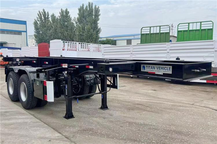 TITAN In Stock 20 ft Shipping Container Trailer for Sale In Ghana - Шасси полуприцеп: фото 5 TITAN In Stock 20 ft Shipping Container Trailer for Sale In Ghana - Шасси полуприцеп: фото 5