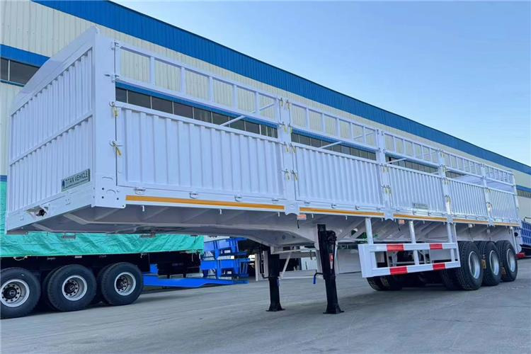 TITAN In Stock 30/40/50 Ton Fence Semi Trailer Transport Cargo Bulk In Senegal - Полуприцеп для перевозки животных: фото 1 TITAN In Stock 30/40/50 Ton Fence Semi Trailer Transport Cargo Bulk In Senegal - Полуприцеп для перевозки животных: фото 1