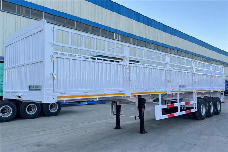 TITAN In Stock 30/40/50 Ton Fence Semi Trailer Transport Cargo Bulk In Senegal - Полуприцеп для перевозки животных: фото 3 TITAN In Stock 30/40/50 Ton Fence Semi Trailer Transport Cargo Bulk In Senegal - Полуприцеп для перевозки животных: фото 3