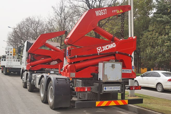 Новый Грузовик-контейнеровоз/ Сменный кузов для транспортировки контейнеров XCMG 37 Ton Side Loader Truck for Sale in Mexico: фото 6