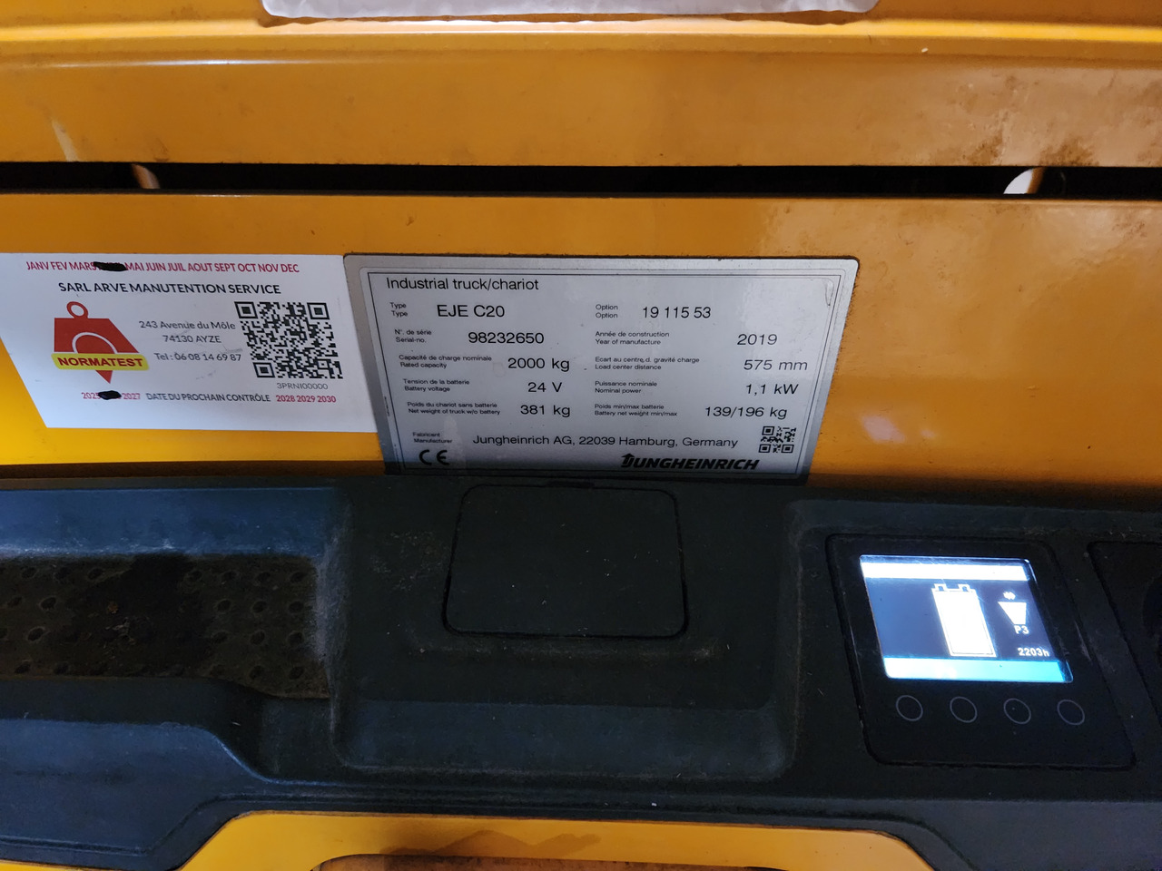 JUNGHEINRICH EJEC20 - Тележка: фото 3 JUNGHEINRICH EJEC20 - Тележка: фото 3