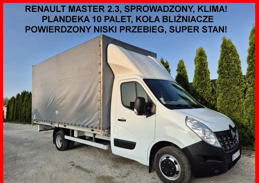 Renault Master 2.3 Plandeka 10 palet Bliźniaki - Малотоннажный бортовой грузовик: фото 1 Renault Master 2.3 Plandeka 10 palet Bliźniaki - Малотоннажный бортовой грузовик: фото 1