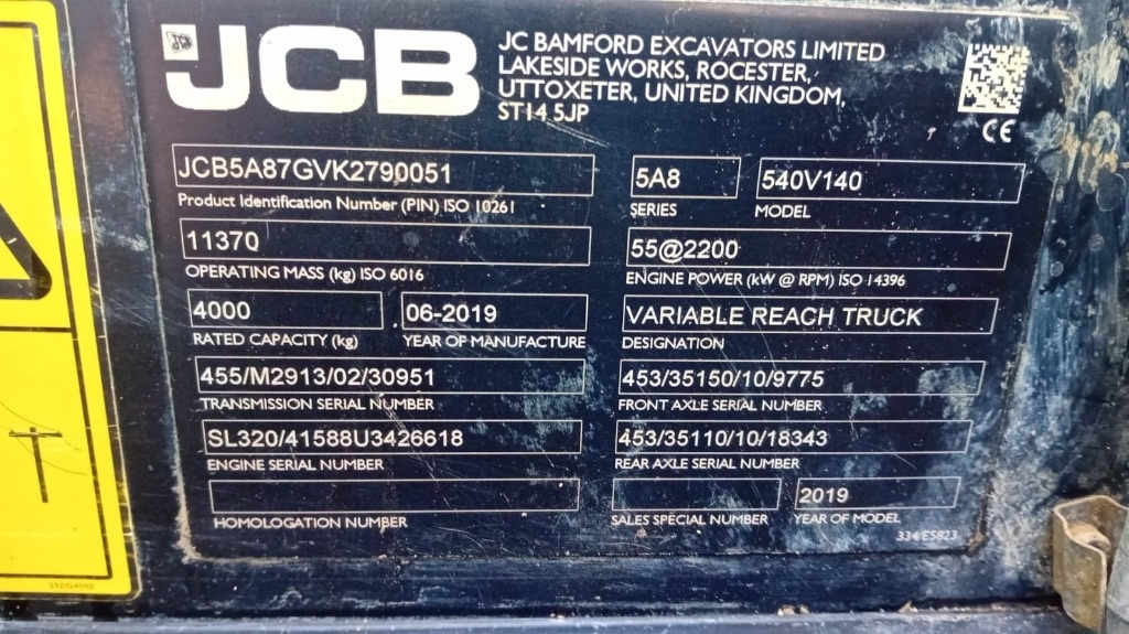 Телескопический погрузчик JCB 540-140: фото 11 Телескопический погрузчик JCB 540-140: фото 11