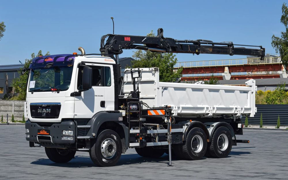 MAN TGS 33.360 / 6x4 / HDS HIAB 122 E-2 HIDUO / STEROWANIE RADIOWE / WYWROTKA / HYDROBURTA / AUTOMAT / KLIMA / TEMPOMAT / KAMERA COFANIA / SPROWADZONY - Самосвал, Автоманипулятор: фото 1 MAN TGS 33.360 / 6x4 / HDS HIAB 122 E-2 HIDUO / STEROWANIE RADIOWE / WYWROTKA / HYDROBURTA / AUTOMAT / KLIMA / TEMPOMAT / KAMERA COFANIA / SPROWADZONY - Самосвал, Автоманипулятор: фото 1