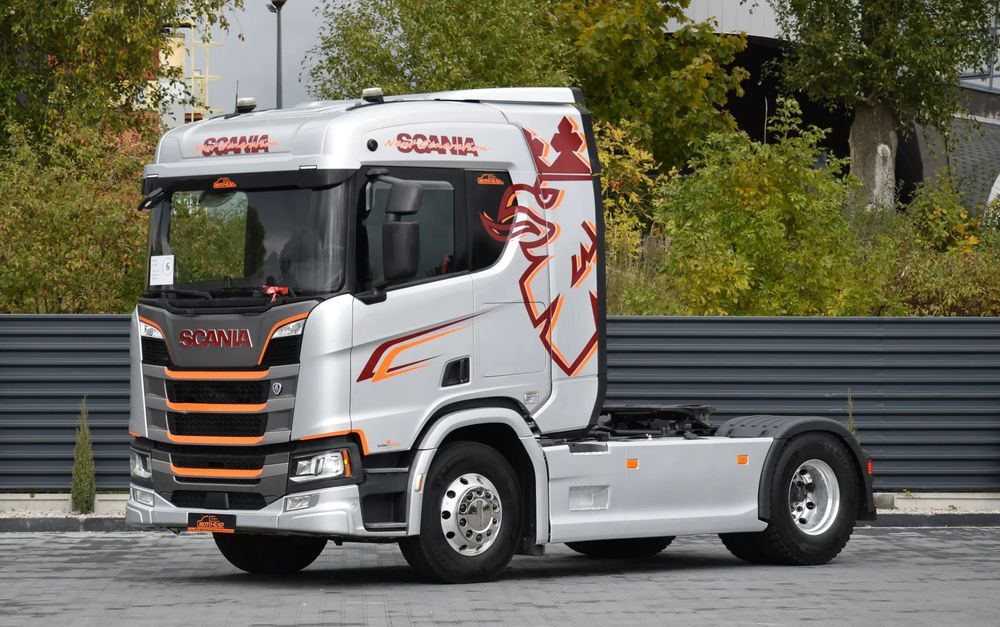 Scania R450 / HYDRAULIKA / RETARDER / ACC / KLIMA / FULL LEDY / ALUFELGI / SERWISOWANA / SPROWADZONA - Тягач: фото 1 Scania R450 / HYDRAULIKA / RETARDER / ACC / KLIMA / FULL LEDY / ALUFELGI / SERWISOWANA / SPROWADZONA - Тягач: фото 1
