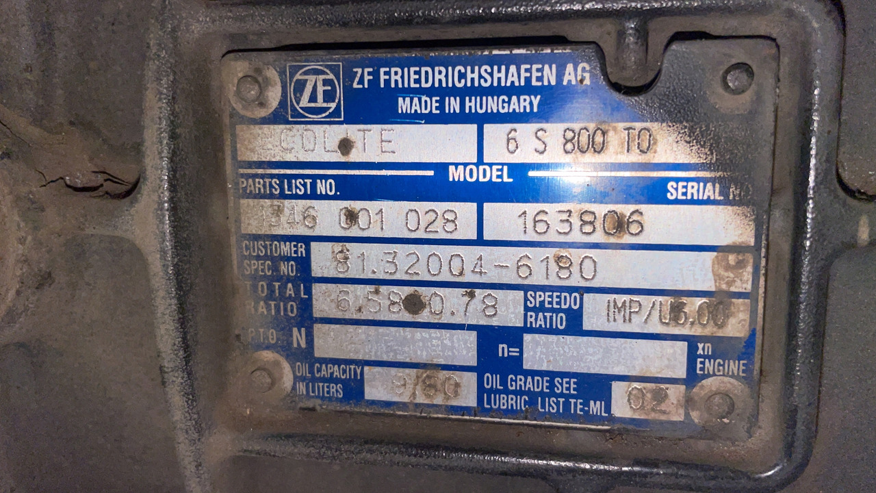 SKRZYNIA BIEGÓW MAN TGL 6S800TO 6 S 800 TO 331 TYS KM - Коробка передач для Грузовиков: фото 4 SKRZYNIA BIEGÓW MAN TGL 6S800TO 6 S 800 TO 331 TYS KM - Коробка передач для Грузовиков: фото 4