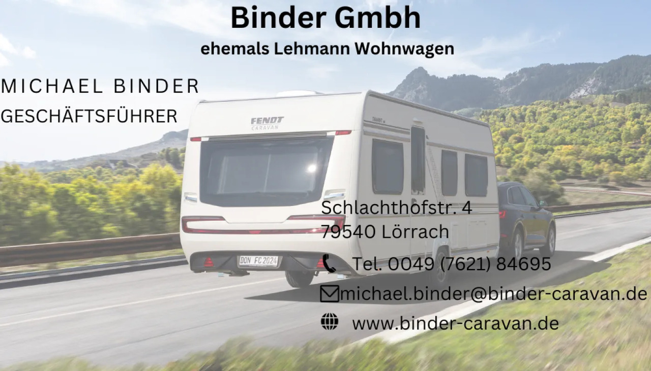 Fendt Bianco Activ 445 SFB Fahrzeug frei konfigurierbar - Прицеп дача: фото 1 Fendt Bianco Activ 445 SFB Fahrzeug frei konfigurierbar - Прицеп дача: фото 1