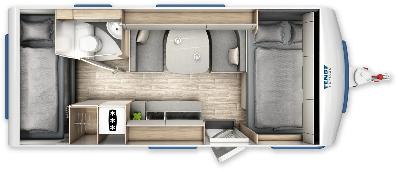 Fendt Bianco Activ 515 SKF GFK, Shower- + Safety-Paket - Прицеп дача: фото 2 Fendt Bianco Activ 515 SKF GFK, Shower- + Safety-Paket - Прицеп дача: фото 2