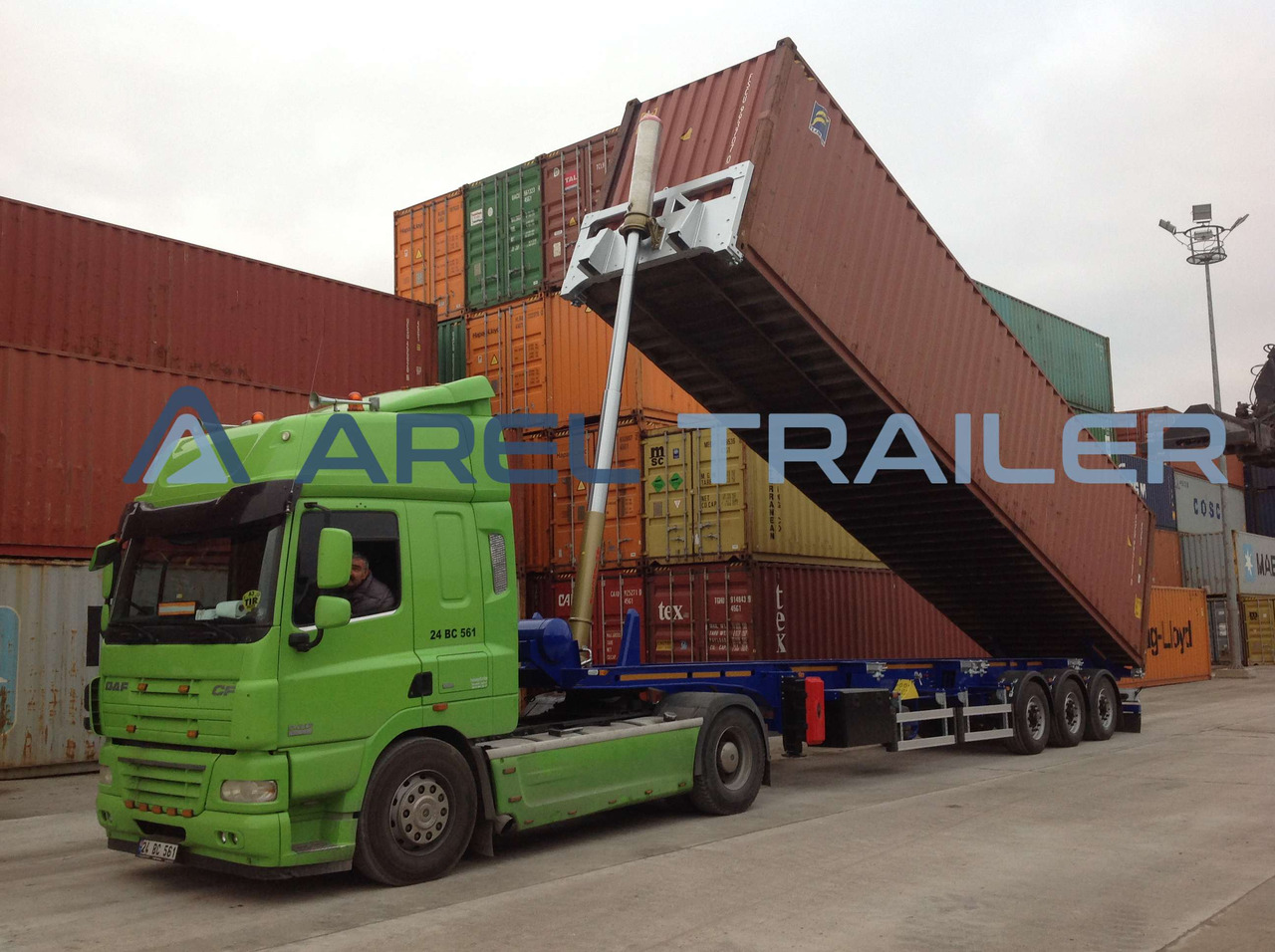 AREL TRAILER 40 FT TIPPING CONTAINER TRAILER - Полуприцеп-контейнеровоз/ Сменный кузов: фото 4 AREL TRAILER 40 FT TIPPING CONTAINER TRAILER - Полуприцеп-контейнеровоз/ Сменный кузов: фото 4