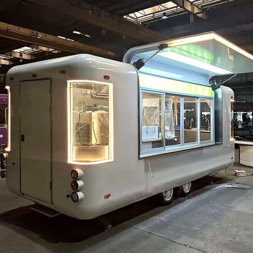 EU Standard air Stream Food Trailer Fully Equipped Food Truck Gas Food Cart Food - Торговый прицеп: фото 4 EU Standard air Stream Food Trailer Fully Equipped Food Truck Gas Food Cart Food - Торговый прицеп: фото 4