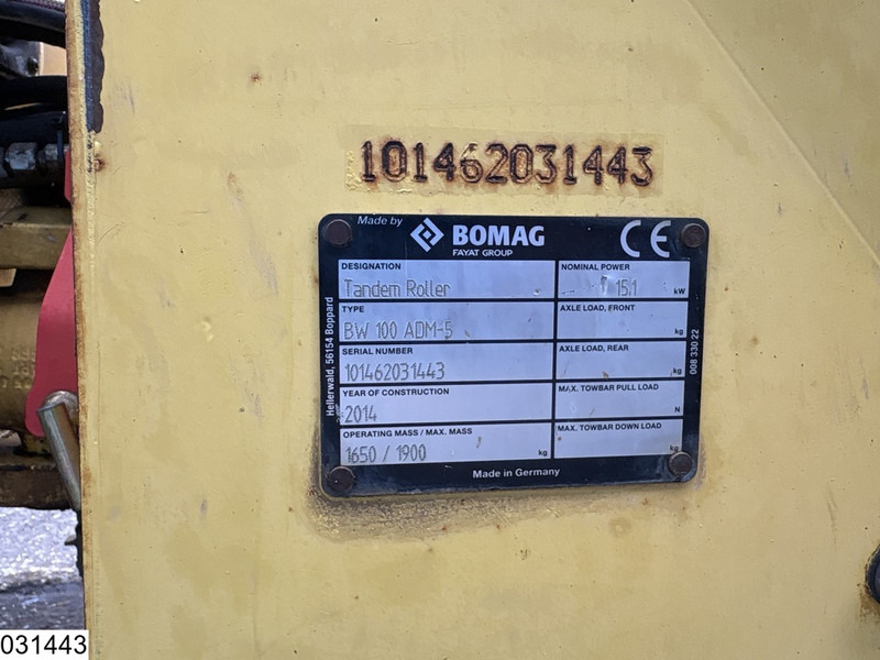 Bomag BW 100ADM-5 2252h, 15.1KW - Каток: фото 5 Bomag BW 100ADM-5 2252h, 15.1KW - Каток: фото 5