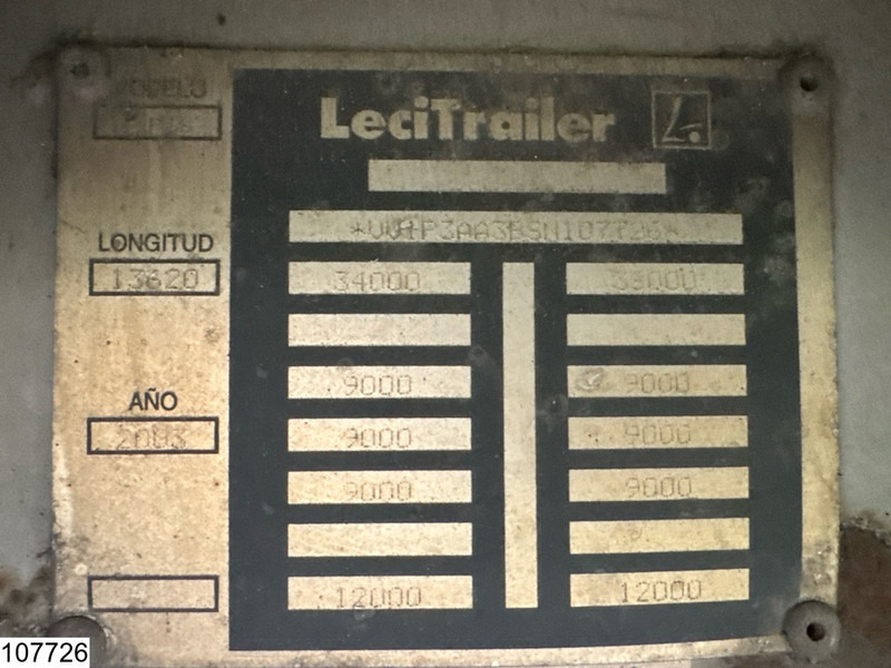 Lecitrailer Tautliner lift axle - Тентованный полуприцеп: фото 4 Lecitrailer Tautliner lift axle - Тентованный полуприцеп: фото 4