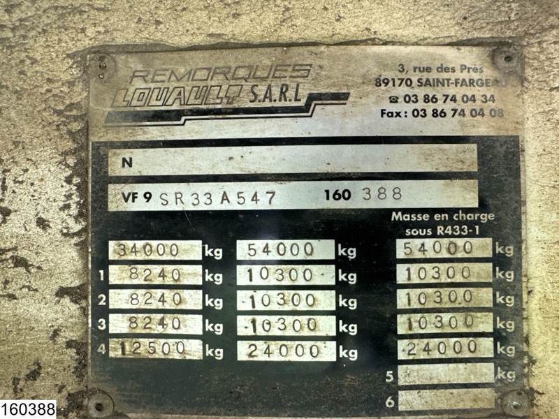 Louault Lowbed 34,000 kg, Steering axle, Hydraulic, Winch - Низкорамный полуприцеп: фото 4 Louault Lowbed 34,000 kg, Steering axle, Hydraulic, Winch - Низкорамный полуприцеп: фото 4