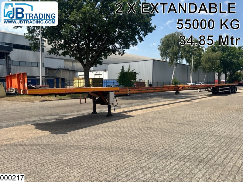 Nooteboom open laadbak 55000 KG, 34.85 m, 2 X Extandable - Полуприцеп бортовой/ Платформа: фото 1 Nooteboom open laadbak 55000 KG, 34.85 m, 2 X Extandable - Полуприцеп бортовой/ Платформа: фото 1