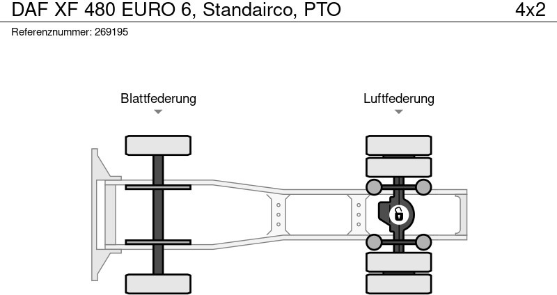 Тягач DAF XF 480 EURO 6, Standairco, PTO: фото 13 Тягач DAF XF 480 EURO 6, Standairco, PTO: фото 13