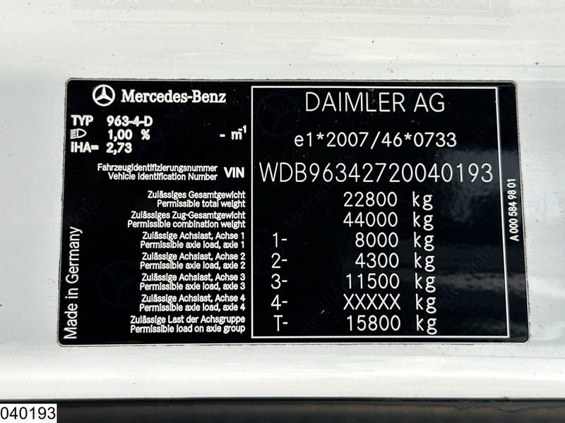 Тягач Mercedes-Benz Actros 2443 6x2, EURO 6, RHD, ADR, Hydraulic: фото 8