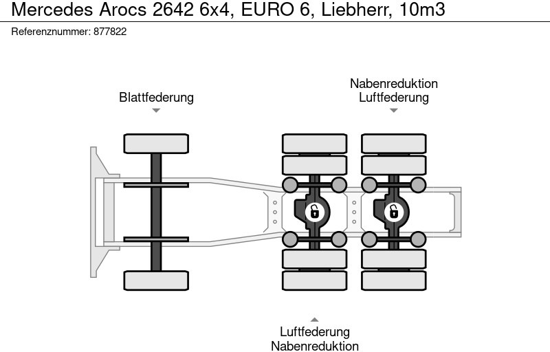Тягач Mercedes-Benz Arocs 2642 6x4, EURO 6, Liebherr, 10m3: фото 19 Тягач Mercedes-Benz Arocs 2642 6x4, EURO 6, Liebherr, 10m3: фото 19