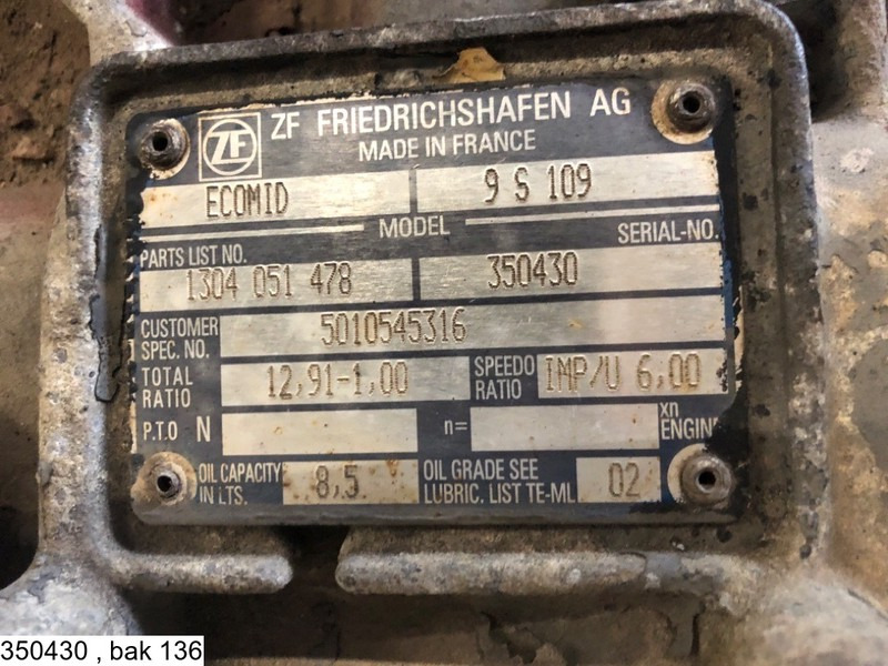 ZF ECOMID 9 S 109, Manual - Коробка передач: фото 3 ZF ECOMID 9 S 109, Manual - Коробка передач: фото 3