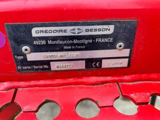 Gregoire Besson CROSSLAND - Культиватор: фото 4 Gregoire Besson CROSSLAND - Культиватор: фото 4