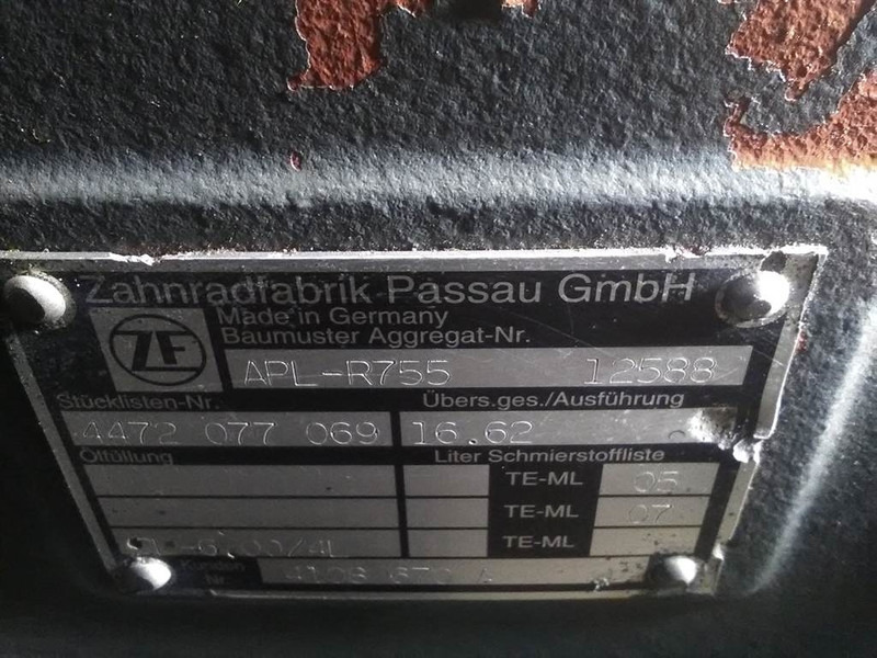 Ось и запчасти для Строительной техники Ahlmann AZ14-ZF APL-R755-4472077069/4108760A-Axle/Achse/As: фото 7 Ось и запчасти для Строительной техники Ahlmann AZ14-ZF APL-R755-4472077069/4108760A-Axle/Achse/As: фото 7