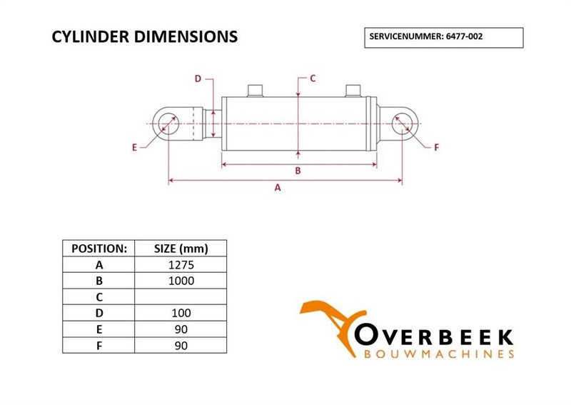 Komatsu WA470/480-20G-63-K1110-Cylinder/Zylinder/Cilinder - Гидравлика для Строительной техники: фото 5 Komatsu WA470/480-20G-63-K1110-Cylinder/Zylinder/Cilinder - Гидравлика для Строительной техники: фото 5