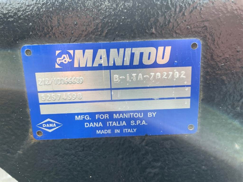 Новый Ось и запчасти для Строительной техники Manitou MLT1040-52574598-Spicer 212/10066639-Axle/Achse/As: фото 7