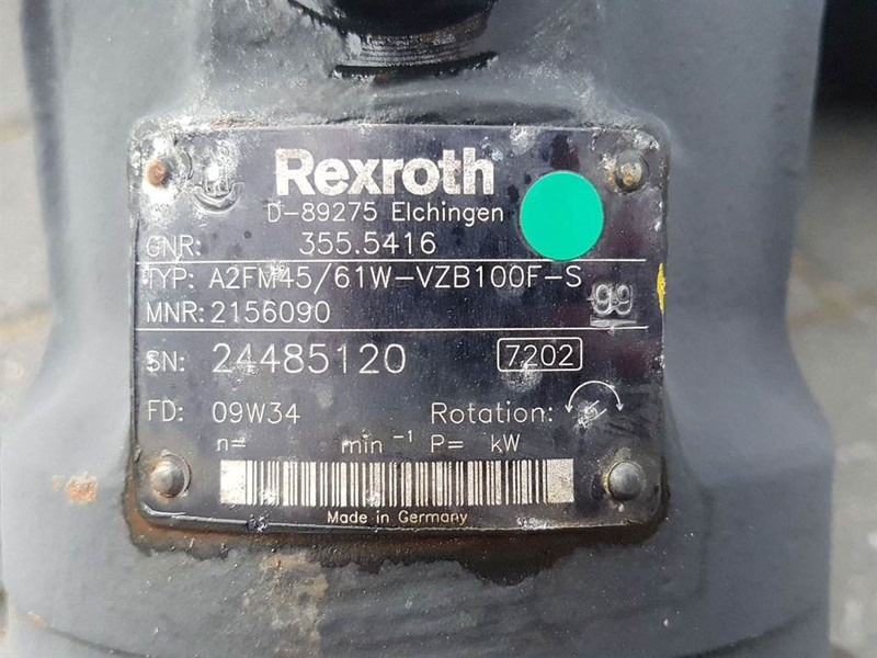 Rexroth A2FM45/61W-R902156090-Drive motor/Fahrmotor - Гидравлика для Строительной техники: фото 4 Rexroth A2FM45/61W-R902156090-Drive motor/Fahrmotor - Гидравлика для Строительной техники: фото 4
