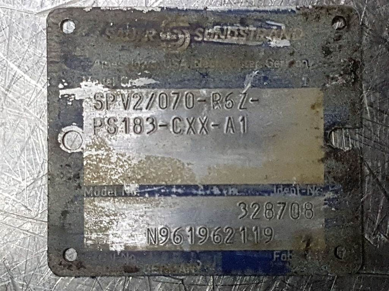 Sauer Sundstrand SPV2/070-R6Z-PS183-Drive pump/Fah - Гидравлика для Строительной техники: фото 4 Sauer Sundstrand SPV2/070-R6Z-PS183-Drive pump/Fah - Гидравлика для Строительной техники: фото 4