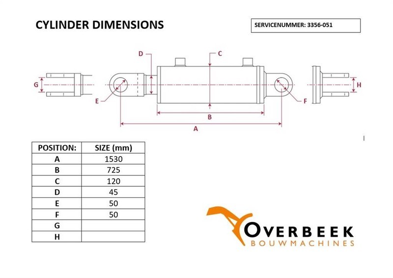 - Tilt cylinder/Kippzylinder/Nijgcilinder - Гидравлика: фото 4 - Tilt cylinder/Kippzylinder/Nijgcilinder - Гидравлика: фото 4