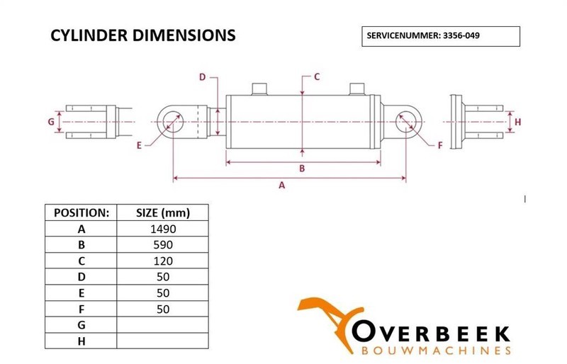 - Tilt cylinder/Kippzylinder/Nijgcilinder - Гидравлика: фото 4 - Tilt cylinder/Kippzylinder/Nijgcilinder - Гидравлика: фото 4