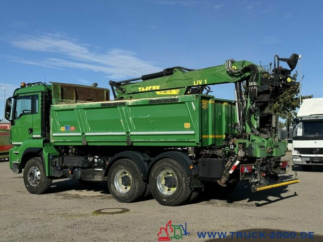 Самосвал, Автоманипулятор MAN TGS 26.500 6x4 Meiller + Kran + Bordmatik 137TKM: фото 14