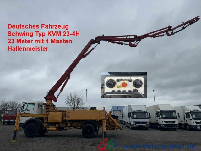Mercedes-Benz 1722 Betonpumpe Schwing 23m 4 Mast Hallenmeister - Автоманипулятор: фото 1 Mercedes-Benz 1722 Betonpumpe Schwing 23m 4 Mast Hallenmeister - Автоманипулятор: фото 1