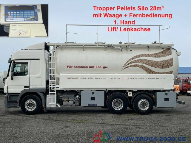 Mercedes-Benz Actros 2544 Silo Holz Pellets 28m³ inkl. Waage - Ассенизатор: фото 1 Mercedes-Benz Actros 2544 Silo Holz Pellets 28m³ inkl. Waage - Ассенизатор: фото 1
