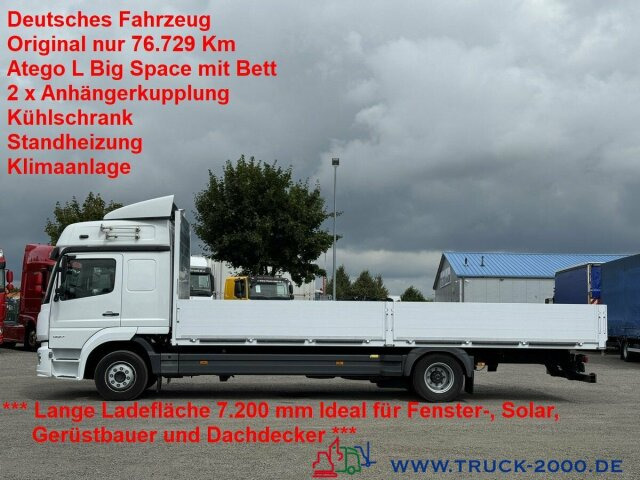 Mercedes-Benz Atego 1227 Big Space Großes Haus 7,2m Pritsche - Грузовик бортовой/ Платформа: фото 1 Mercedes-Benz Atego 1227 Big Space Großes Haus 7,2m Pritsche - Грузовик бортовой/ Платформа: фото 1