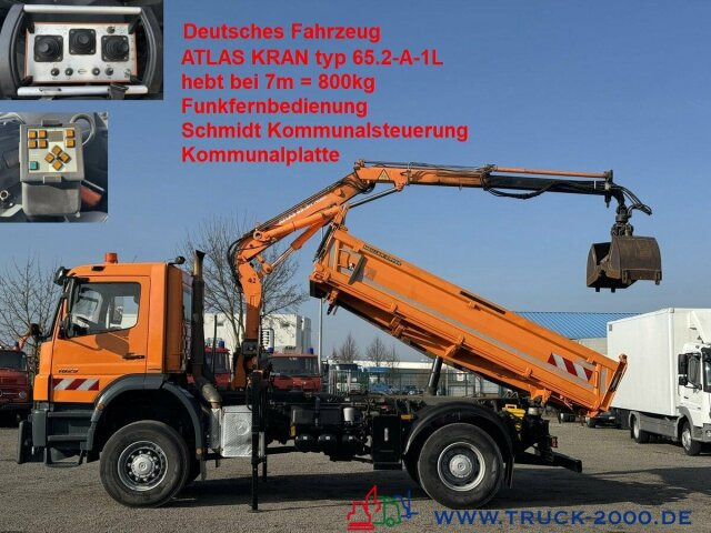 Mercedes-Benz Axor 1829 4x4 Atlas 7m=800kg FB Winterdienst - Самосвал, Автоманипулятор: фото 1 Mercedes-Benz Axor 1829 4x4 Atlas 7m=800kg FB Winterdienst - Самосвал, Автоманипулятор: фото 1