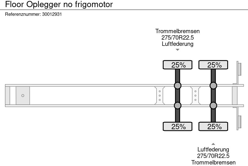 Полуприцеп-фургон Floor Oplegger no frigomotor: фото 12