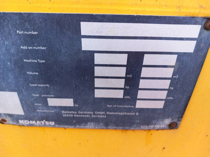 Komatsu WA500-7 - Ковш для Строительной техники: фото 2 Komatsu WA500-7 - Ковш для Строительной техники: фото 2