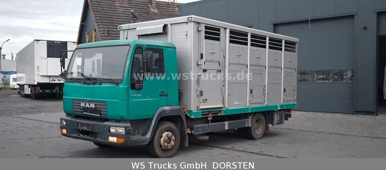 MAN LE 8.220 Menke Einstock Großvieh - Грузовик для перевозки животных: фото 1 MAN LE 8.220 Menke Einstock Großvieh - Грузовик для перевозки животных: фото 1