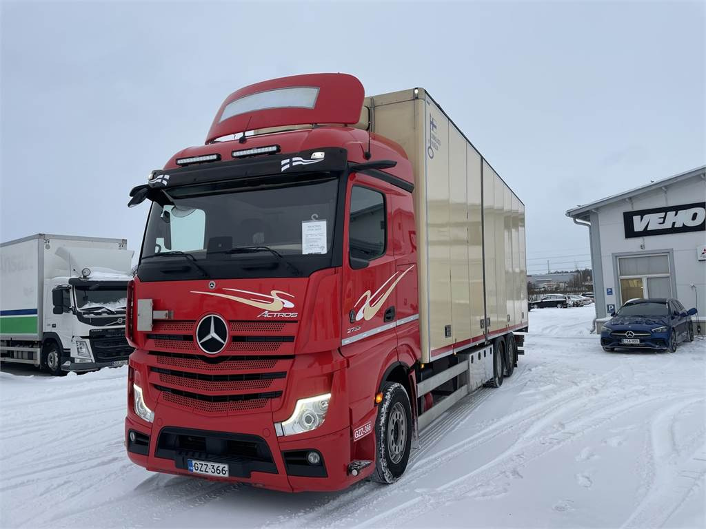 Mercedes-Benz Actros 5L 2553L Piako KSA rahtikori 9,5M - Грузовик с закрытым кузовом: фото 1 Mercedes-Benz Actros 5L 2553L Piako KSA rahtikori 9,5M - Грузовик с закрытым кузовом: фото 1