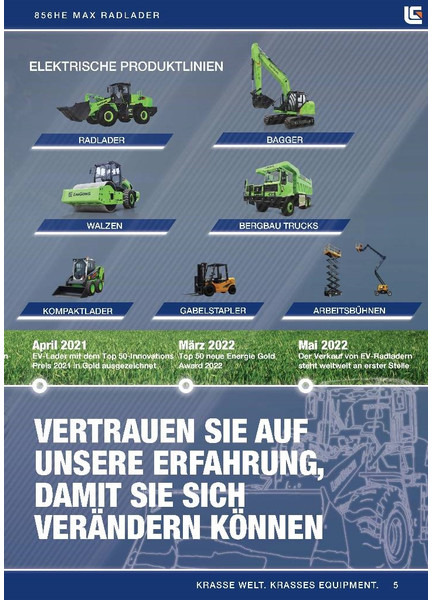 LIUGONG 856 HE vollelektrisch, 21.000 kg, 3.5 cbm - Колёсный погрузчик: фото 5 LIUGONG 856 HE vollelektrisch, 21.000 kg, 3.5 cbm - Колёсный погрузчик: фото 5