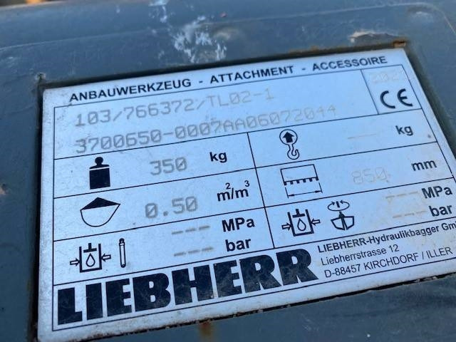 Liebherr (99001958) 0.85 m Tieflöffel / bucket SW 33 - Навесное оборудование для Строительной техники: фото 4 Liebherr (99001958) 0.85 m Tieflöffel / bucket SW 33 - Навесное оборудование для Строительной техники: фото 4