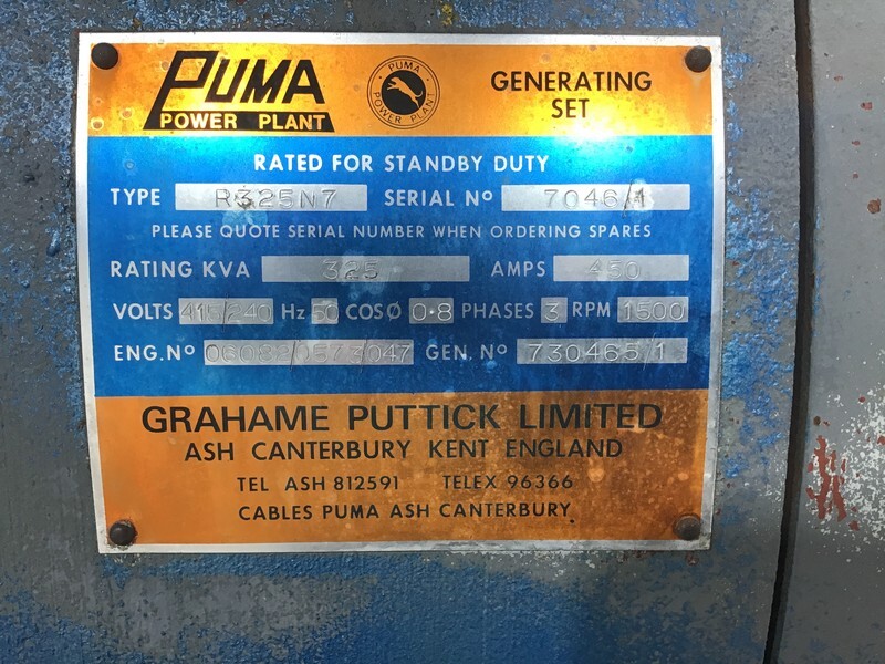 Электрогенератор Dorman 6QTCA GENERATOR 325 KVA USED: фото 6