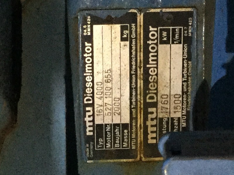 Электрогенератор MTU 16V4000 GENERATOR 2000 KVA FOR PARTS: фото 11