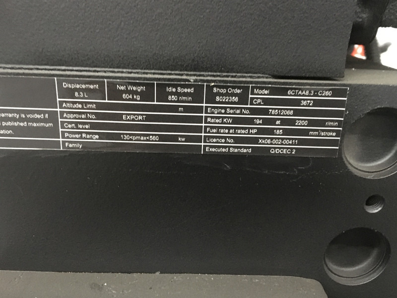 Новый Строительная техника Cummins 6CTA8.3 CPL3672 NEW: фото 6