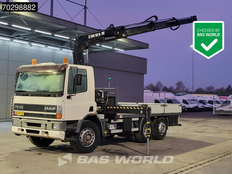 DAF 75CF.250 CF 6X2 HIAB 190W3 Crane Kran Remote Rotator Steering Axle Automatic Euro 3 - Грузовик бортовой/ Платформа, Автоманипулятор: фото 1 DAF 75CF.250 CF 6X2 HIAB 190W3 Crane Kran Remote Rotator Steering Axle Automatic Euro 3 - Грузовик бортовой/ Платформа, Автоманипулятор: фото 1