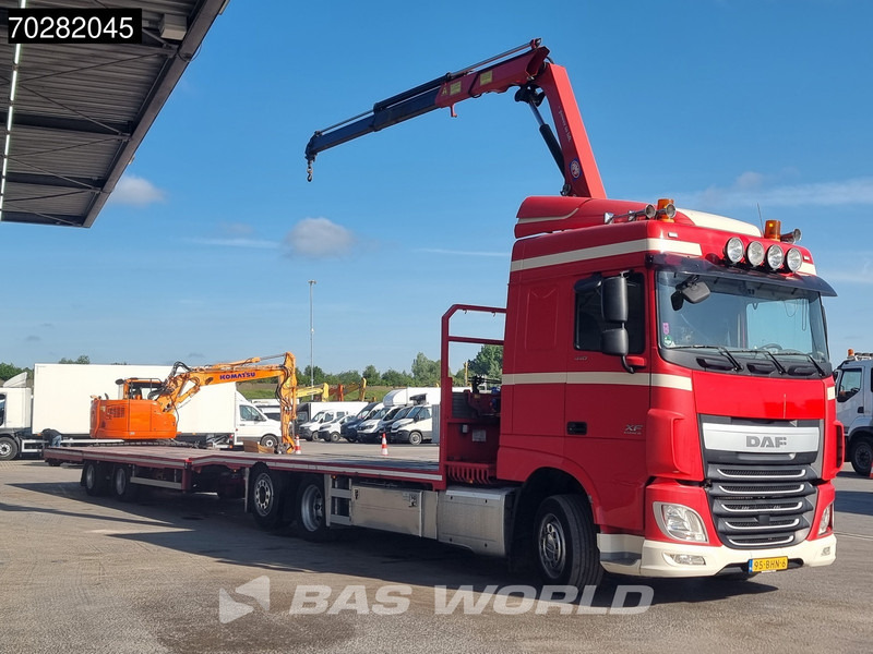 DAF XF 440 6X2 NL-Truck Transporter HMF 900-K2 Kran Winch Lift-Lenkachse Euro 6 - Грузовик бортовой/ Платформа, Автоманипулятор: фото 5 DAF XF 440 6X2 NL-Truck Transporter HMF 900-K2 Kran Winch Lift-Lenkachse Euro 6 - Грузовик бортовой/ Платформа, Автоманипулятор: фото 5
